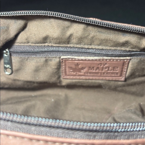 47 maple slouchy soft chocolate Brown Leather Shoulder Bag mini bag small purse - Picture 12 of 12